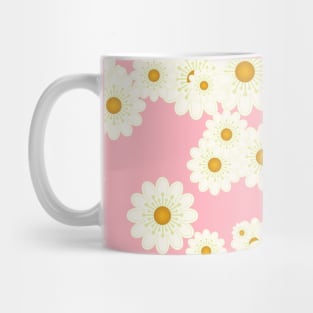 Daisies on pink Mug